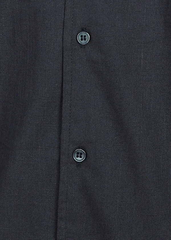Black_Short_Sleeve_Shirt_And_Trouser_Co-Ord_Set_For_Men