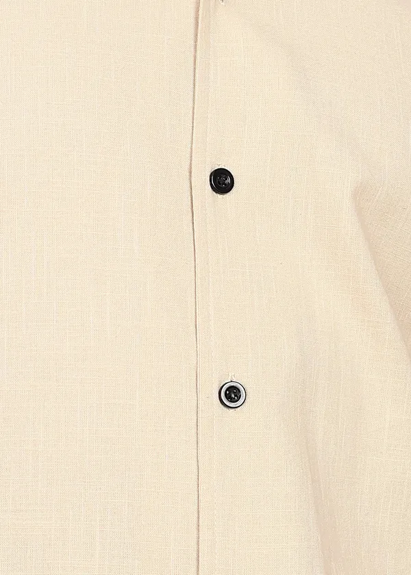 Beige_Short_Sleeve_Cuban_Collar_Shirt_for_Men