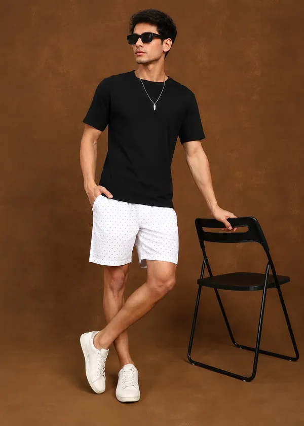 White_Polka_Dot___Shorts_for_Men