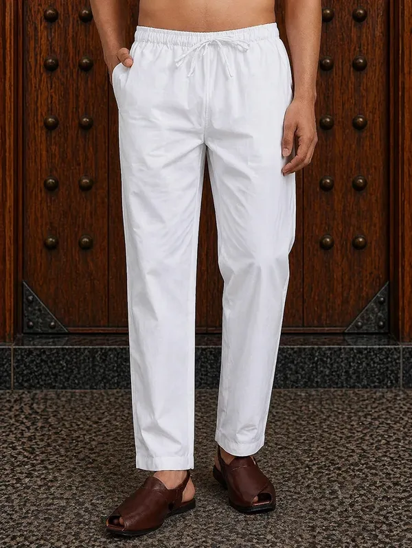 White___Drawstring_Pajama_for_Men