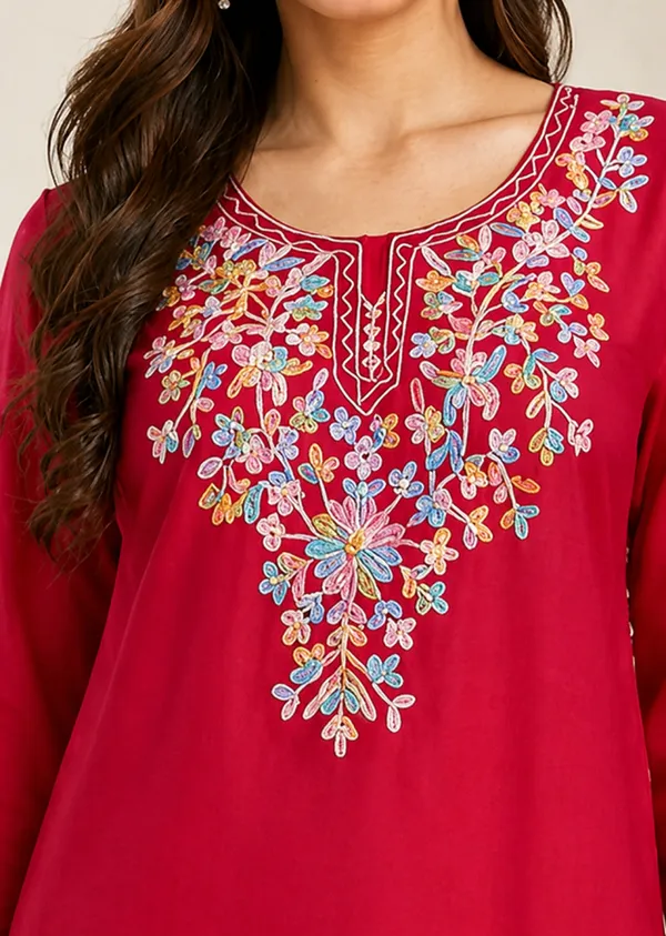 Pink_printed_Short_Kurti_for_Women