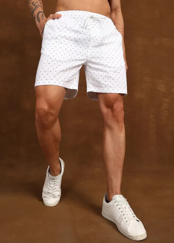 White_Polka_Dot___Shorts_for_Men