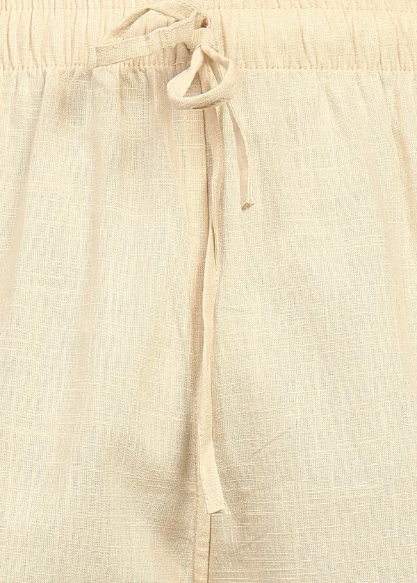 Cream___Relaxed_Fit_Drawstring_Pants_for_Men