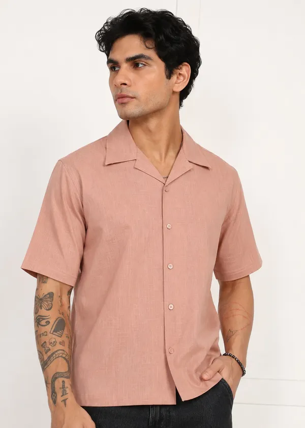 Peach___Short_Sleeve_Shirt_for_Men