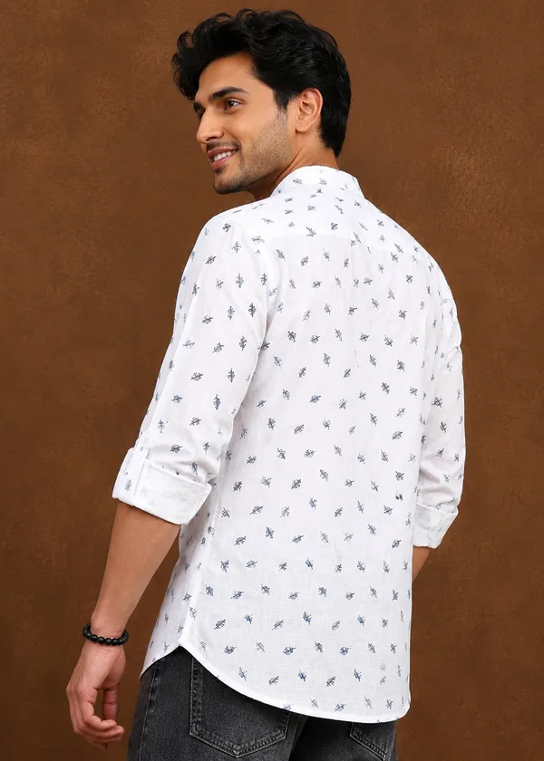 White_Leaf_Printed_Full_Sleeve_Casual_Shirt_for_Men