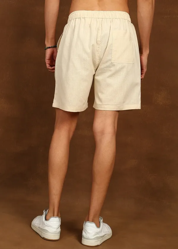 Beige___Blend_Elastic_Waist_Shorts_for_Men