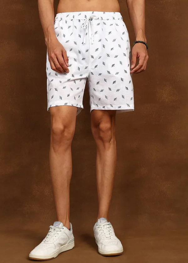 White_Printed_Drawstring_Shorts_for_Men