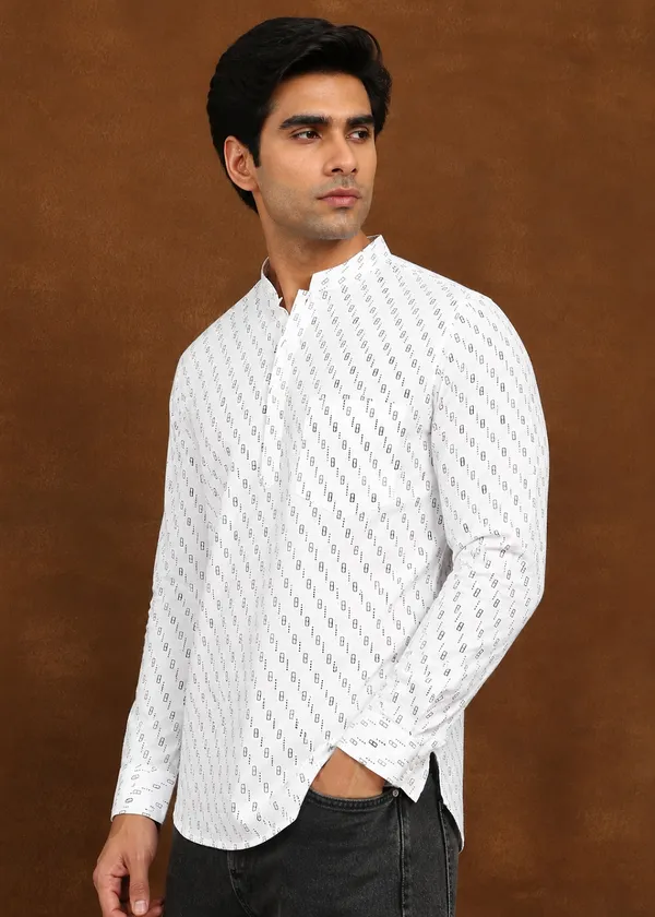 White_Printed___Slim_Fit_Shirt_for_Men