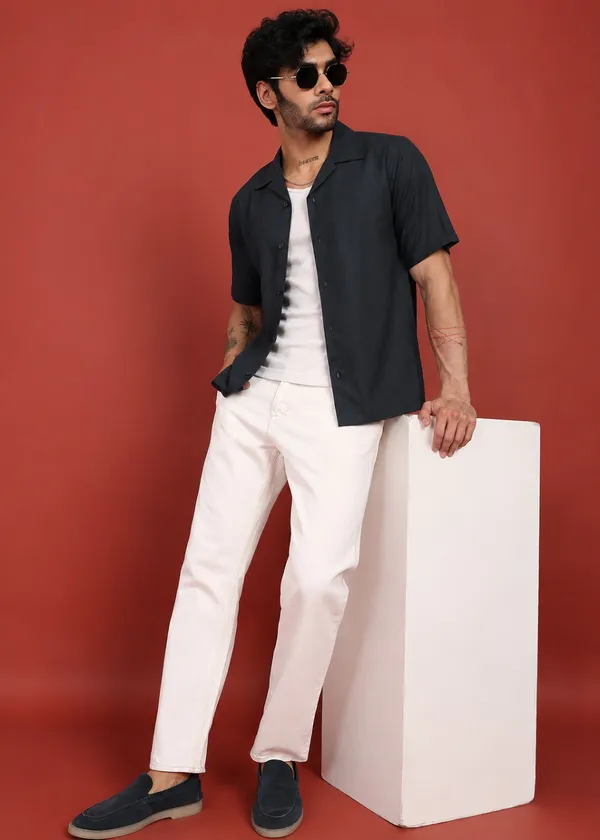 Black___Half_Sleeve_Casual_Shirt_for_Men