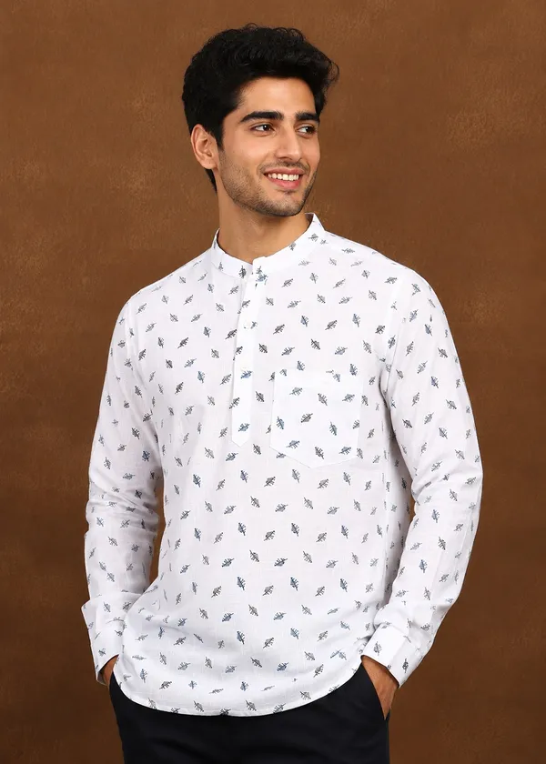 White_Leaf_Printed_Full_Sleeve_Casual_Shirt_for_Men