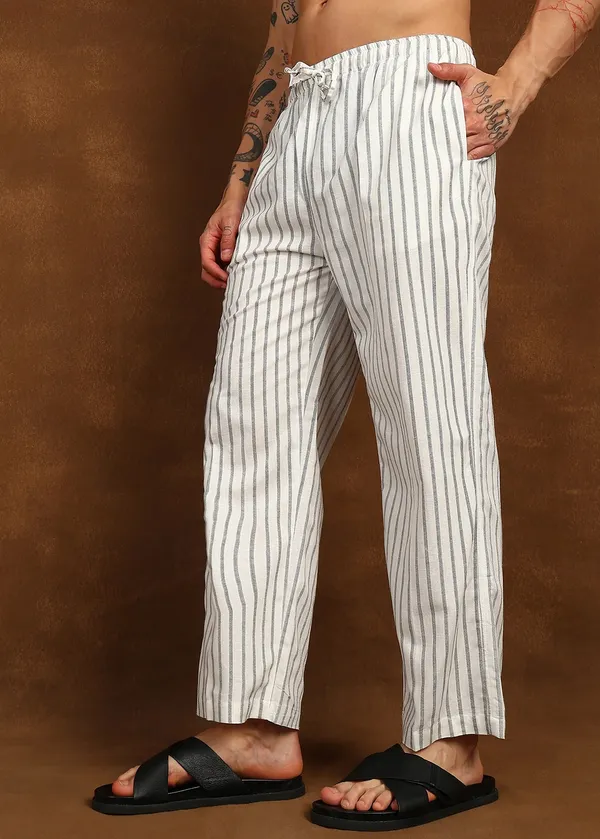 White_Grey_Striped___Lounge_Pants_for_Men