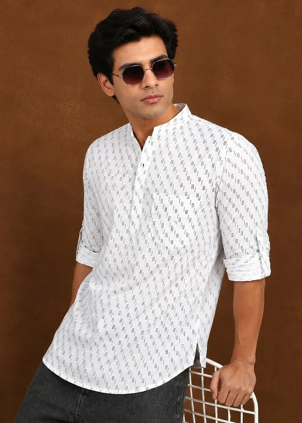 White_Printed___Slim_Fit_Shirt_for_Men