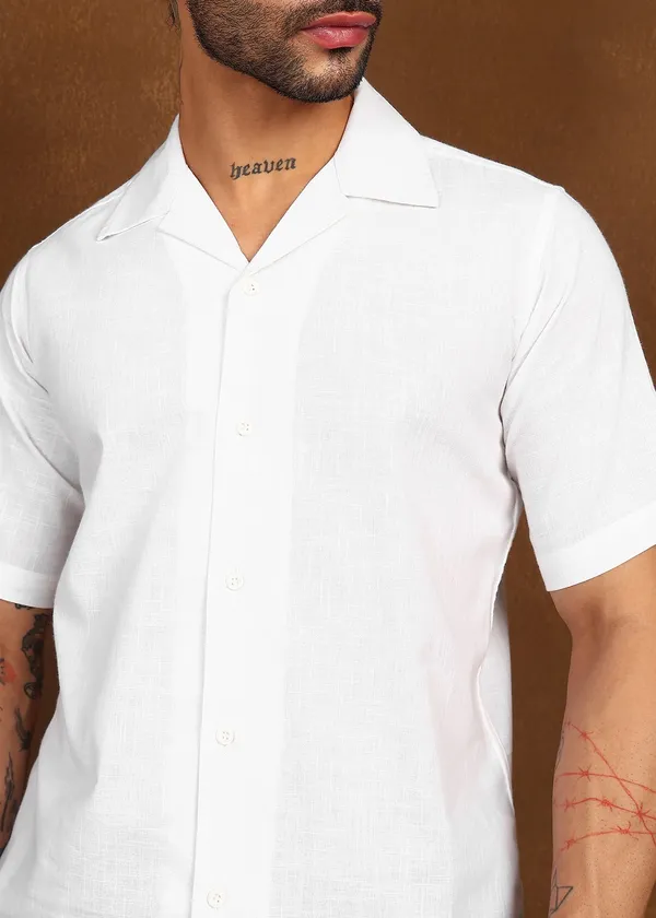 White___Short_Sleeve_Collar_Shirt_for_Men