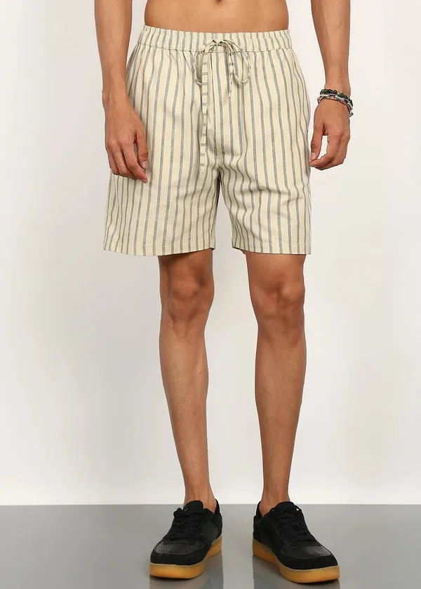 Beige_Striped___Shorts_for_Men