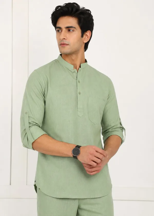 Sage_Green___Kurta_Pyjama_Set_for_Men