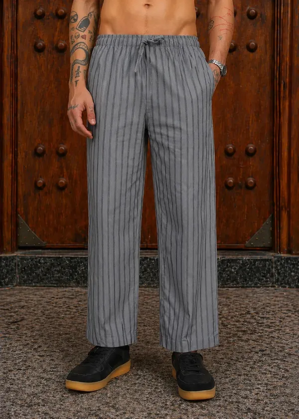 Grey_Striped_Relaxed_Fit_Drawstring_Trousers_for_Men