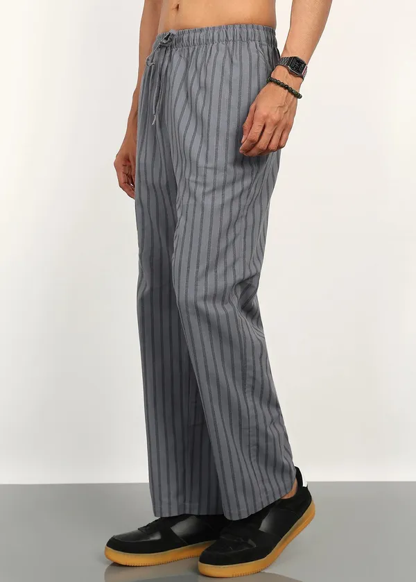 Grey_Striped_Relaxed_Fit_Drawstring_Trousers_for_Men