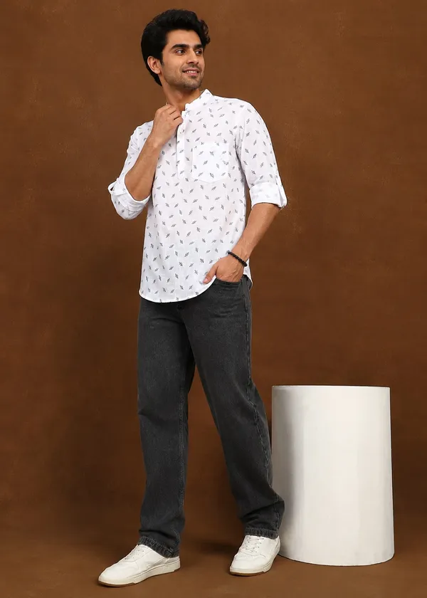 White_Leaf_Printed_Full_Sleeve_Casual_Shirt_for_Men