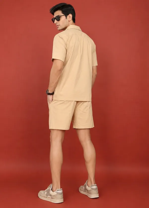 Beige___Short_Sleeve_Shirt_and_Shorts_Set_for_Men