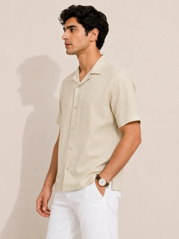 Beige_Linen_Relaxed_Fit_Camp_Collar_Shirt_for_Men