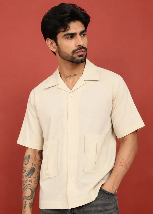 Beige___Relaxed_Fit_Camp_Collar_Shirt_for_Men