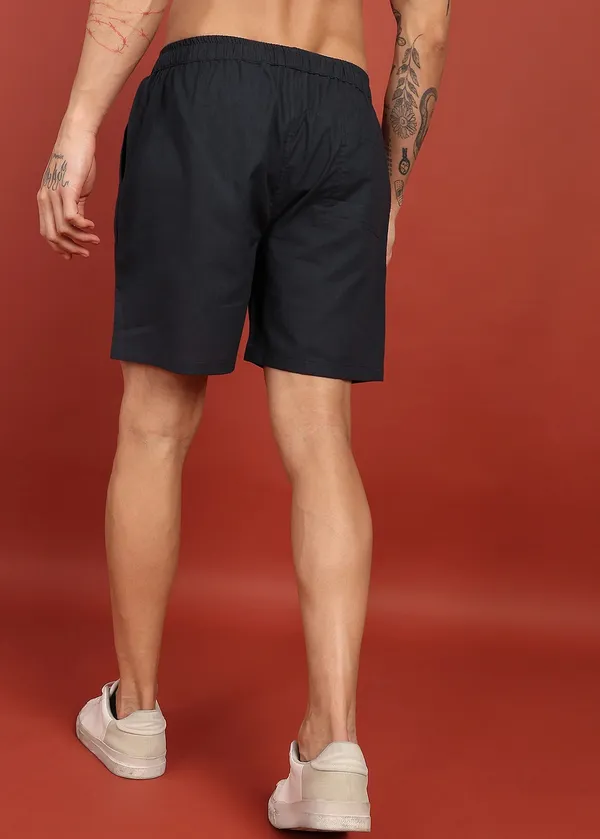 Black_Drawstring_Casual_Shorts_for_Men