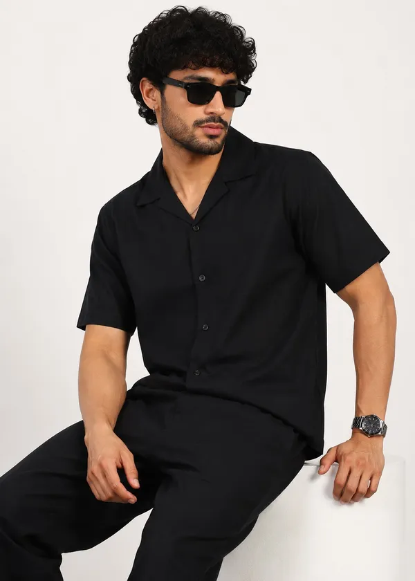 Black___Short_Sleeve_co-ord_Set_For_Men