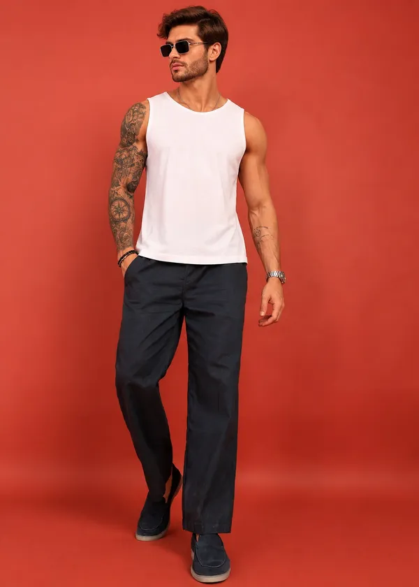 Black___Relaxed_Fit_Ankle_Length_Pants_for_Men