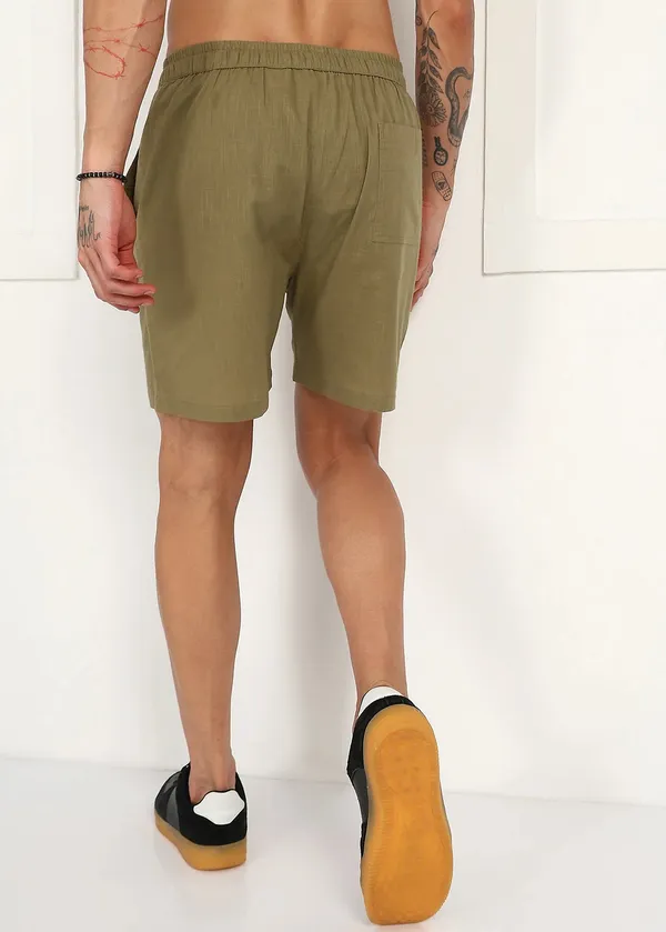 Olive_Green___Drawstring_Shorts_for_Men