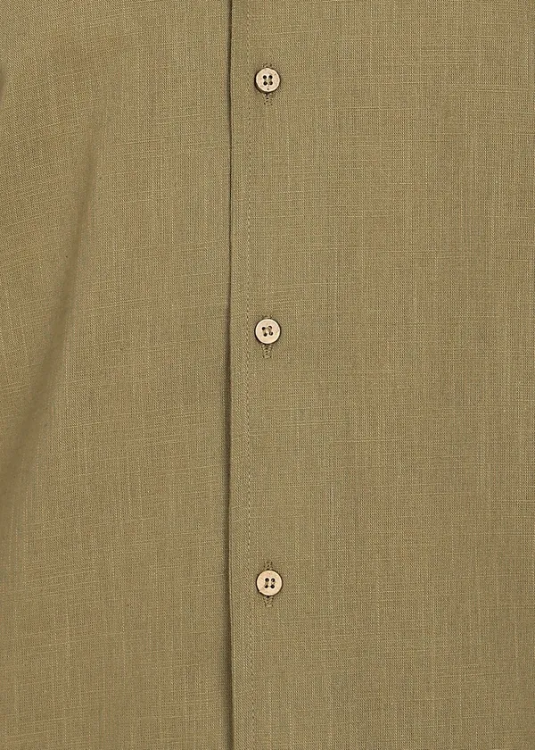 Olive_Green___Short_Sleeve_Shirt_and_Shorts_Set_for_Men
