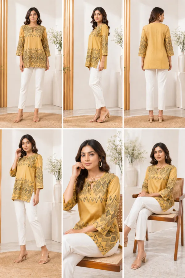 Beige_Printed_Short_Kurti_for_Women