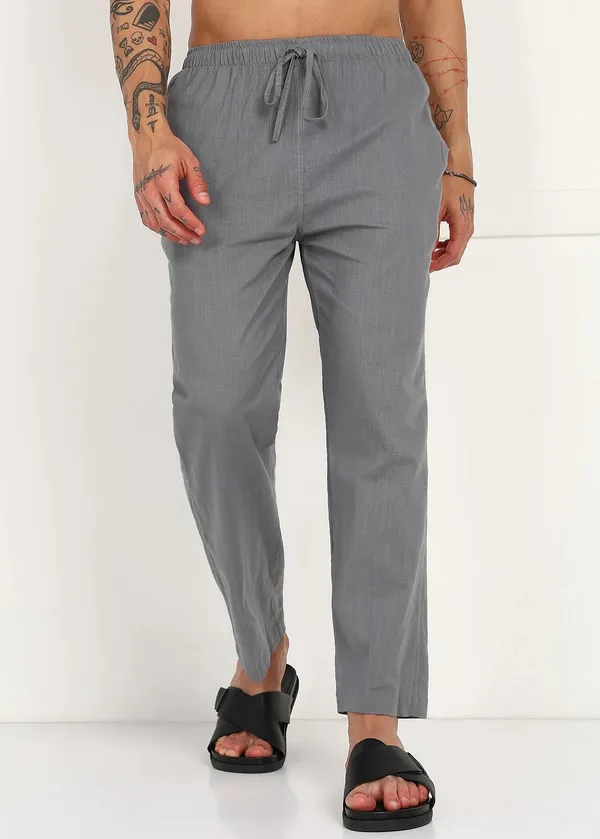 Grey___Drawstring_Straight_Fit_Trousers_for_Men