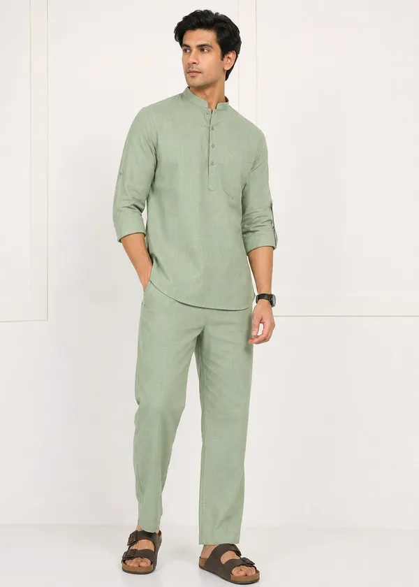 Sage_Green___Kurta_Pyjama_Set_for_Men
