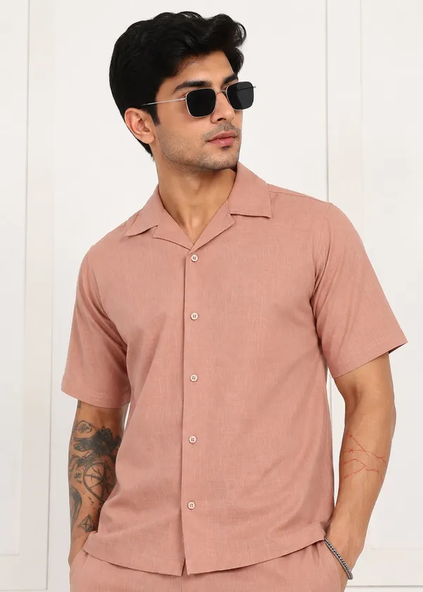 Pink___Shirt_And_Pant_Co-ord_Set_For_Men