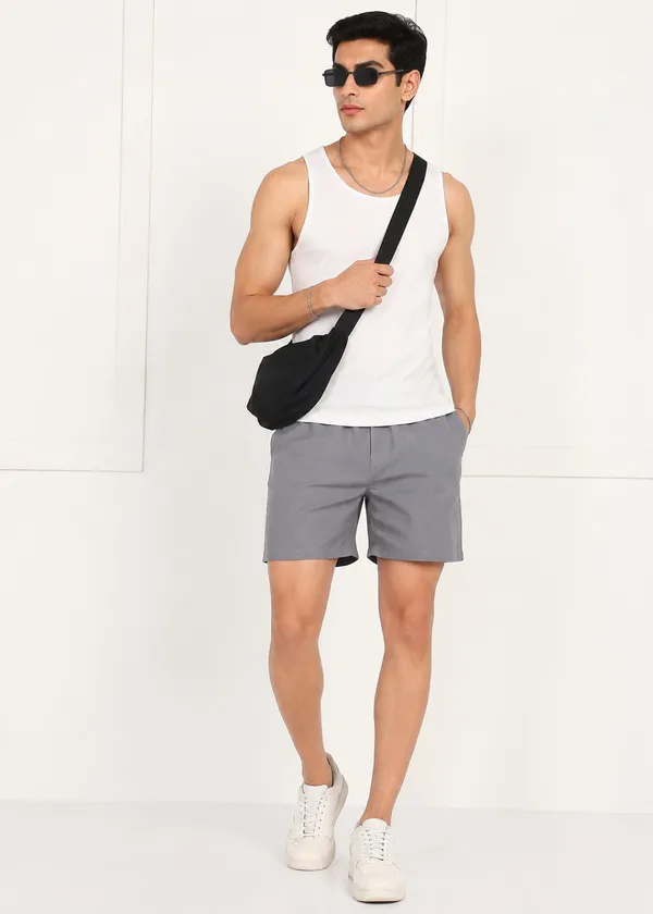 Grey_Drawstring_Casual_Shorts_for_Men