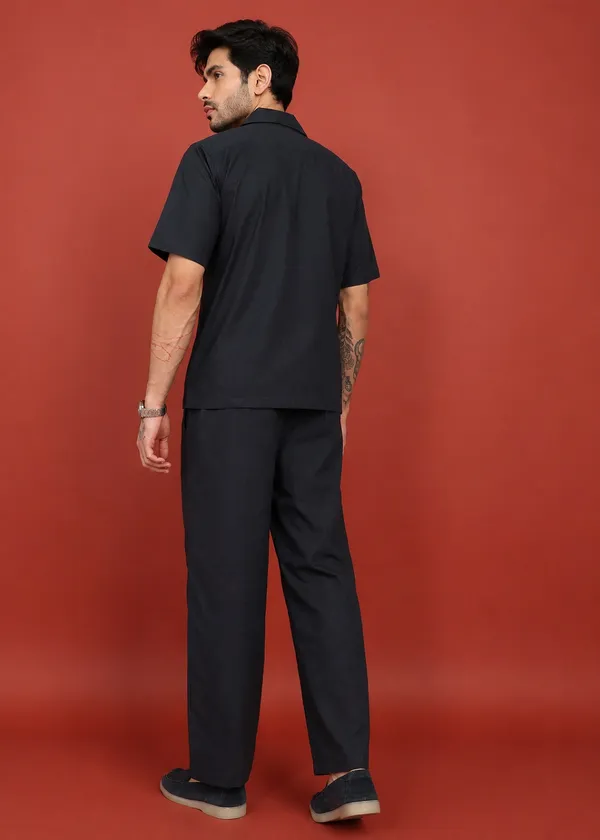Black_Short_Sleeve_Shirt_And_Trouser_Co-Ord_Set_For_Men