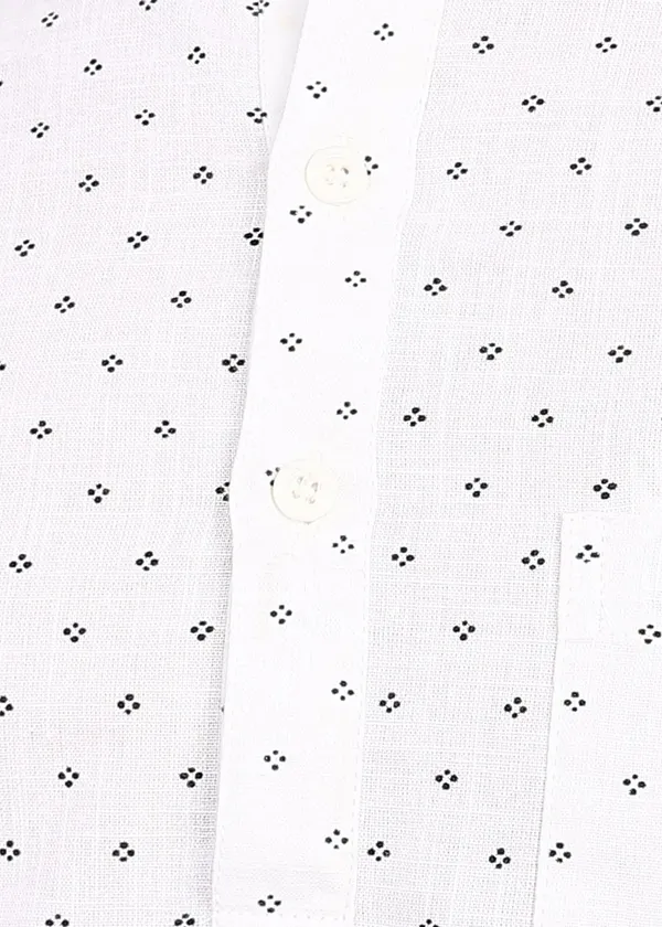 White___Dobby_Mandarin_Collar_Kurta_for_Men