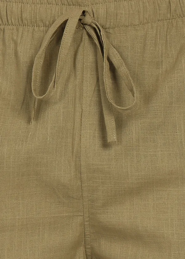 Olive_Green_Drawstring_Straight_Fit_Pants_for_Men