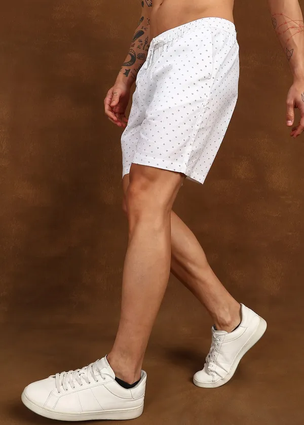 White_Polka_Dot___Shorts_for_Men