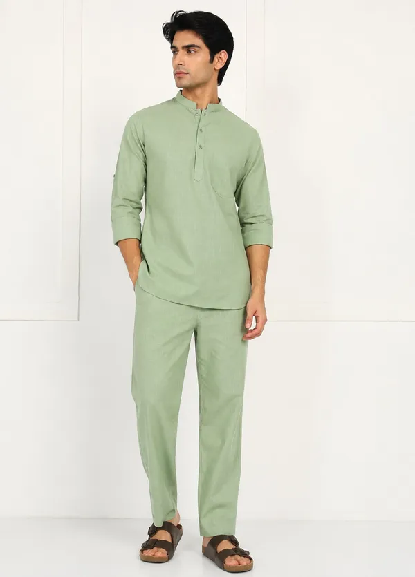 Sage_Green___Kurta_Pyjama_Set_for_Men