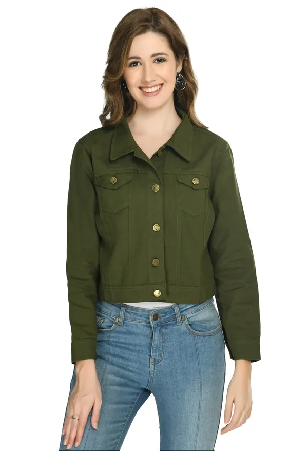 Olive_Green_Button_Front_Cropped_Jacket_for_Women