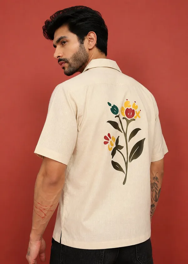 Beige_Short_Sleeve_Cuban_Collar_Shirt_for_Men