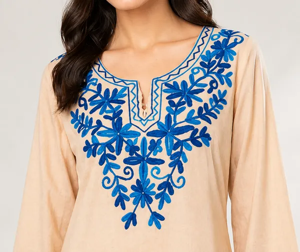 Beige_printed_Short_Kurti__For_Women
