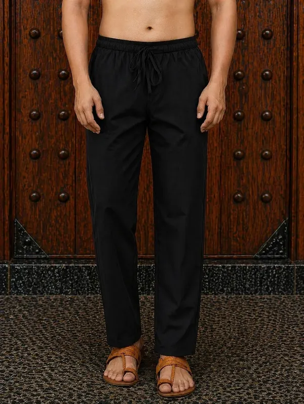 Black___Relaxed_Fit_Pajama_for_Men