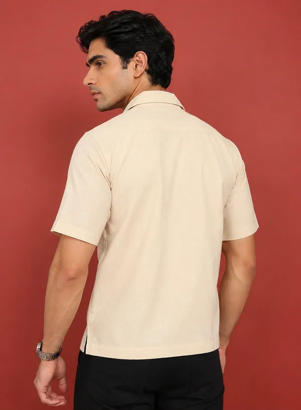 Beige_Printed_Cuban_Collar_Shirt_for_Men