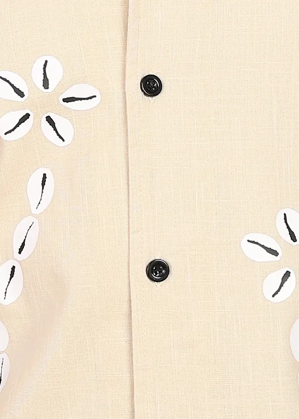 Beige_Printed_Cuban_Collar_Shirt_for_Men