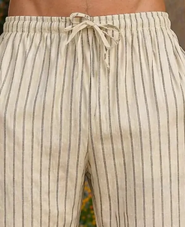 Beige_Striped_Relaxed_Fit_Drawstring_Lounge_Pants_for_Men