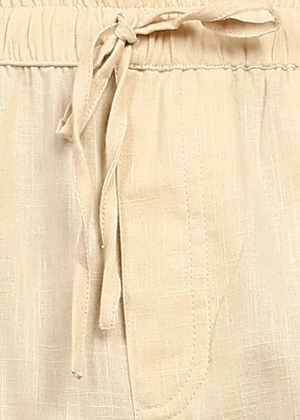 Beige___Blend_Elastic_Waist_Shorts_for_Men