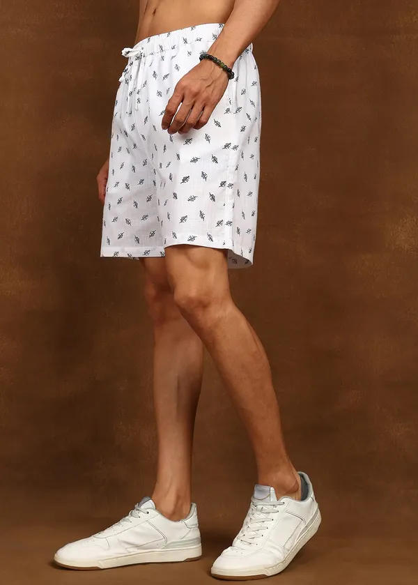 White_Printed_Drawstring_Shorts_for_Men