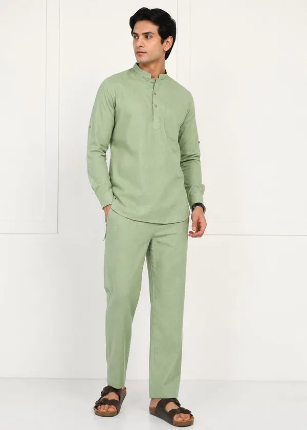 Sage_Green___Kurta_Pyjama_Set_for_Men